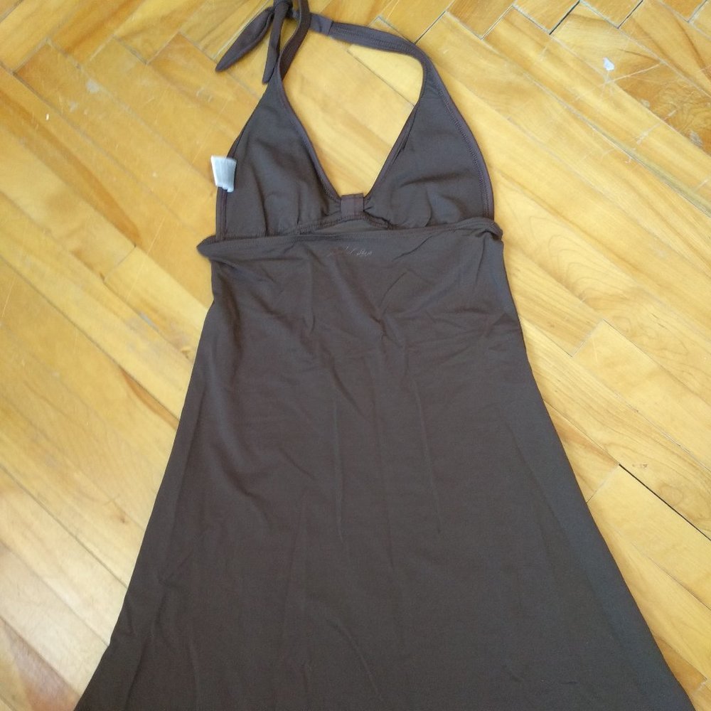 Chocolate  Halter Coverup Body Glove sz S